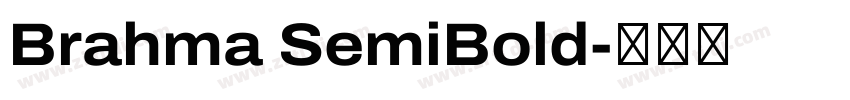 Brahma SemiBold字体转换
